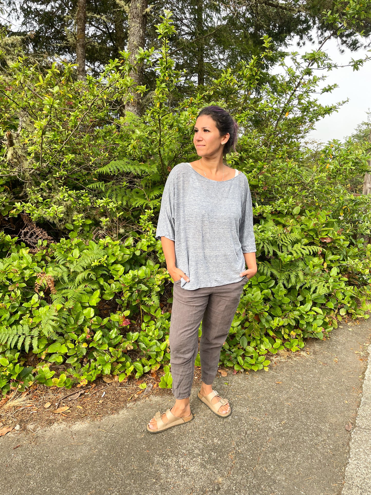 Woven Linen Trousers