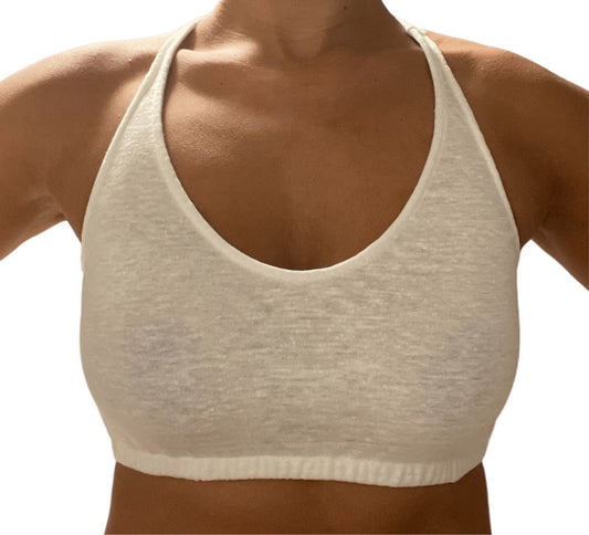 TIQH Moisture-Wicking Elastane Fabric Non Padded Seamless Sports Bra