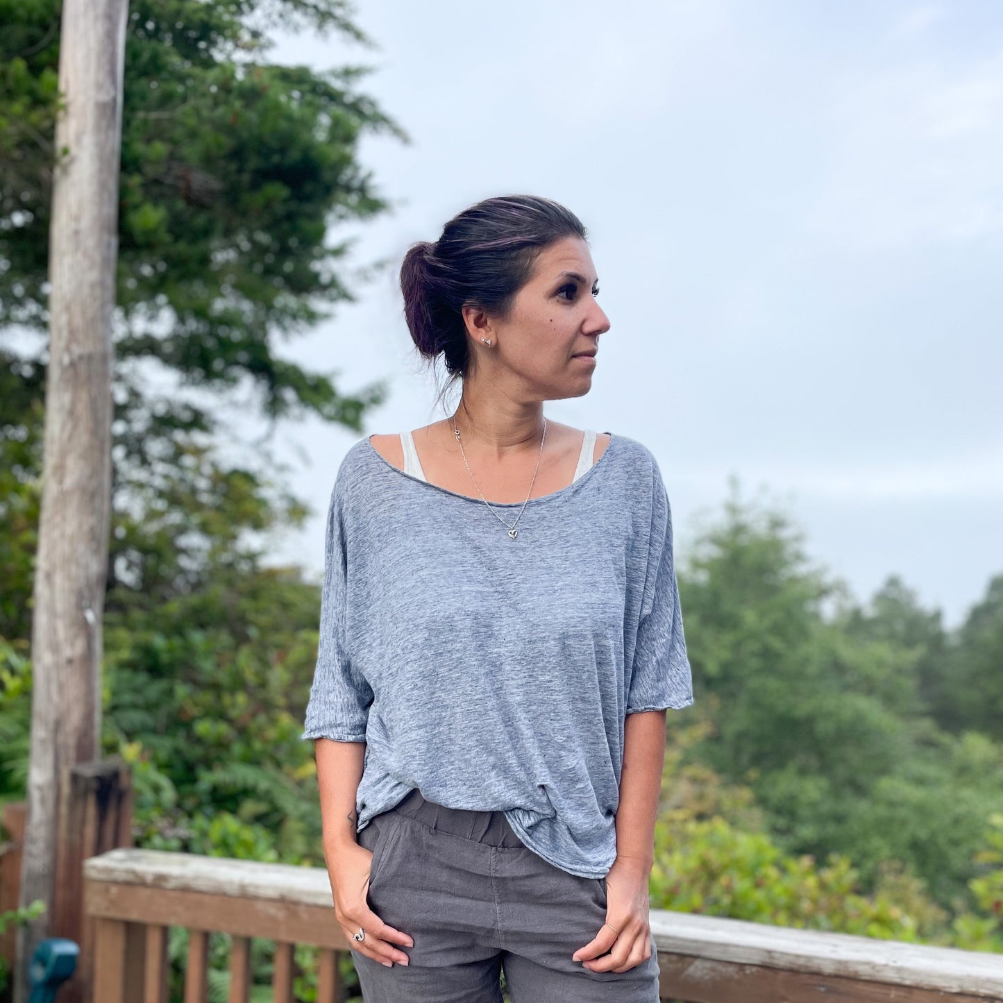 Linen Lounge Top