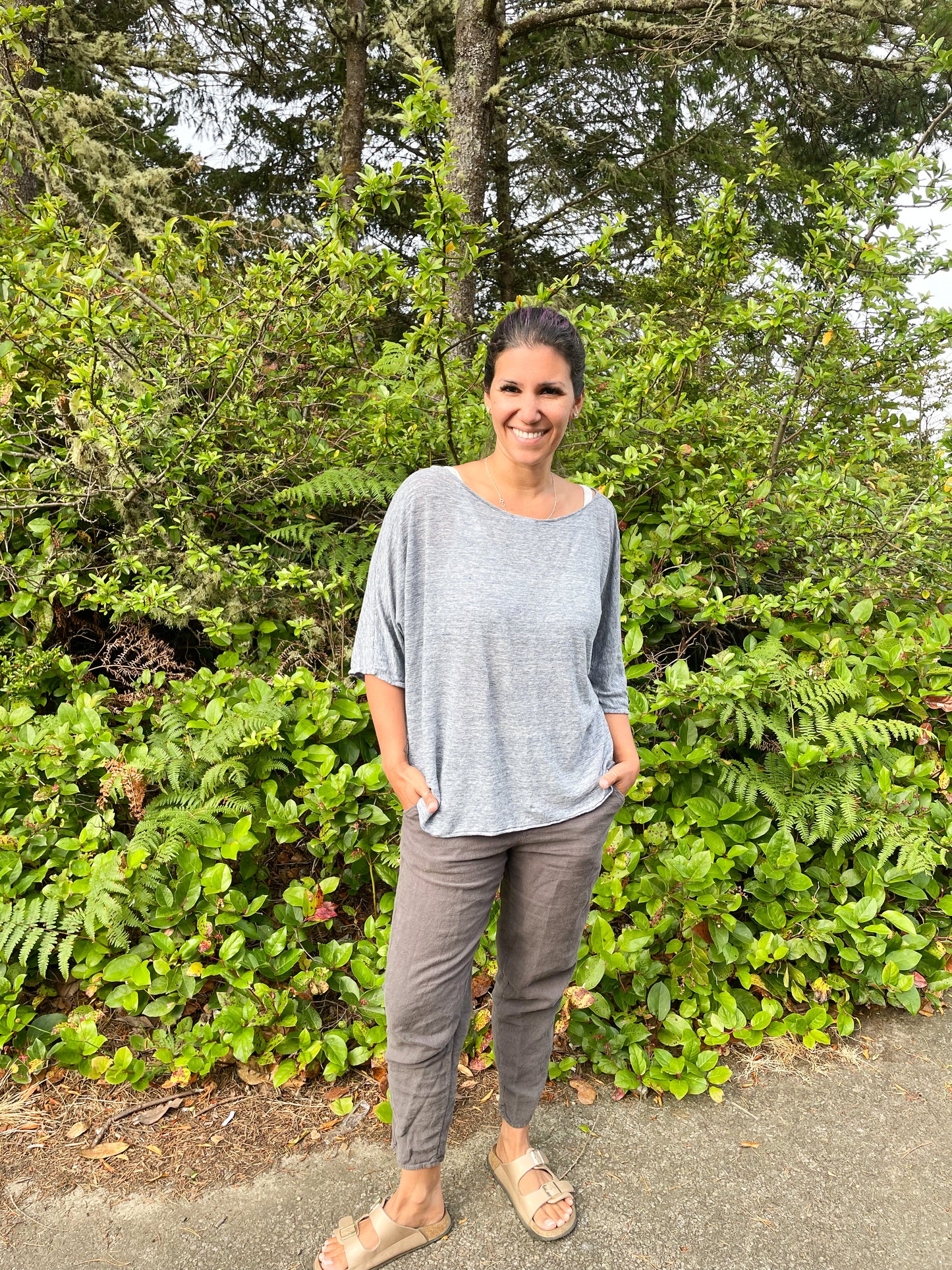 Woven Linen Trousers